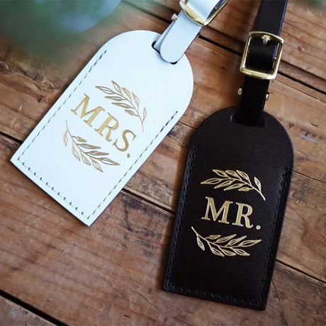 Pair of Mrs and Mrs Honeymoon Travel Luggage Tags - I'm Getting Married