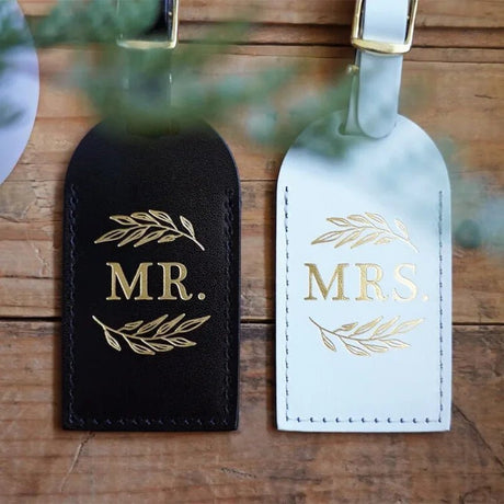 Pair of Mrs and Mrs Honeymoon Travel Luggage Tags - I'm Getting Married