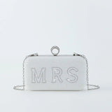 Pearl Beading Bridal Wedding Day Clutch - I'm Getting Married