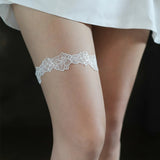 Pearl Lace Bridal Wedding Day Garter - I'm Getting Married