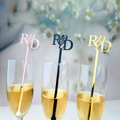 Personalised Acrylic Wedding Drink Stirrers - I'm Getting Married