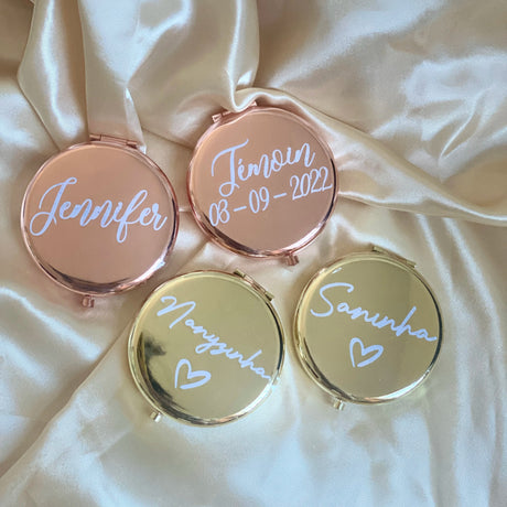 Personalised Bridal Party Pocket Mirror I'm Getting Married.