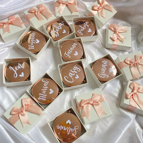 Personalised Bridal Party Pocket Mirror I'm Getting Married.