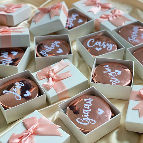 Personalised Bridal Party Pocket Mirror I'm Getting Married.