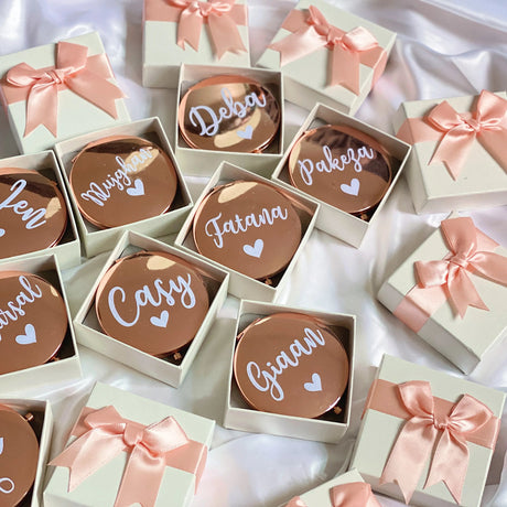 Personalised Bridal Party Pocket Mirror I'm Getting Married.