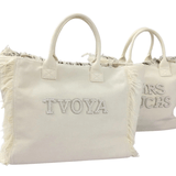Personalised Bride Tote with Rhinestone Pearl Letters - I'm Getting Married