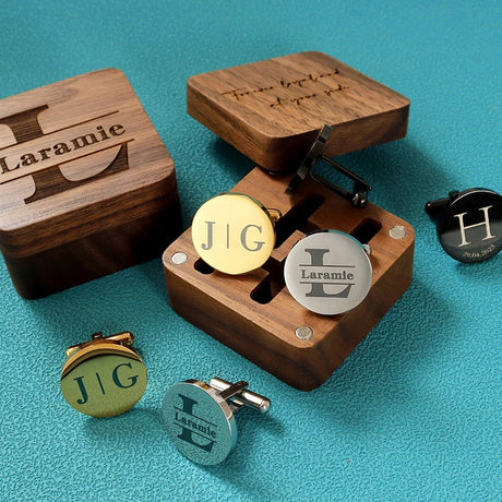 Personalised Father of the Bride & Groomsmen Wedding Cufflinks - I'm Getting Married