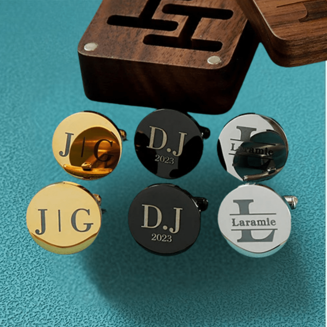 Personalised Father of the Bride & Groomsmen Wedding Cufflinks - I'm Getting Married