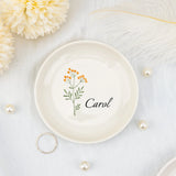 Personalised Flower Ring Dish - I'm Getting Married