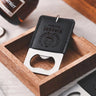 Personalised Groomsmen Leather Bottle Opener Keychain - I'm Getting Married