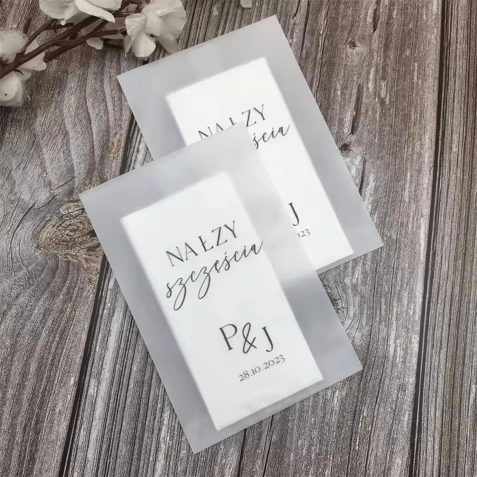Personalised Happy Tears Wedding Tissue Packets - I'm Getting Married