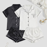 Personalised Monogram Satin Bride, Bridesmaids Pajama Set - I'm Getting Married