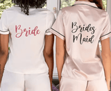 Personalised Monogram Satin Bride, Bridesmaids Pajama Set - I'm Getting Married