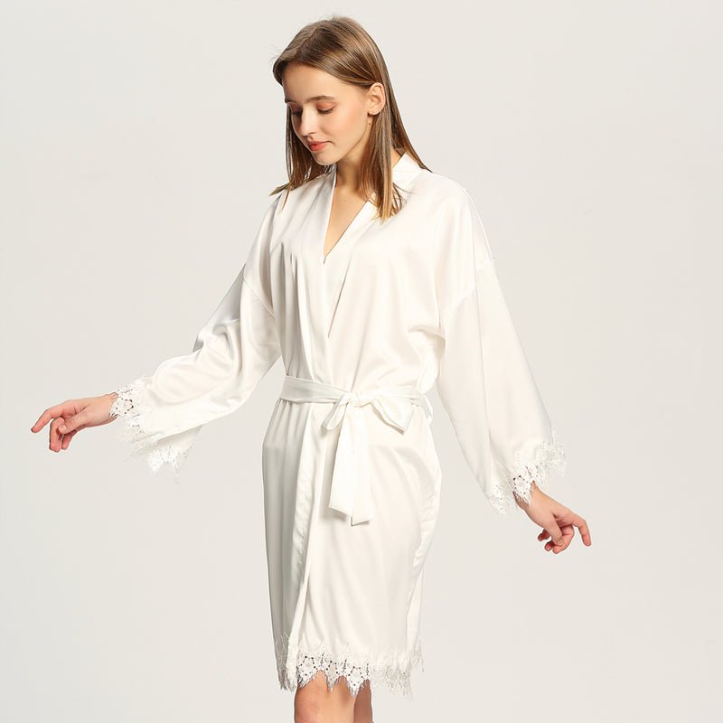 Personalised Satin Luxe Wedding Day Bridal Robe - I'm Getting Married