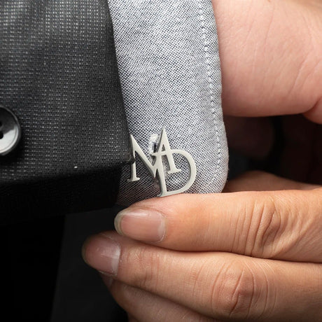 Personalised Stainless Steel Groom Initials Cufflinks - I'm Getting Married