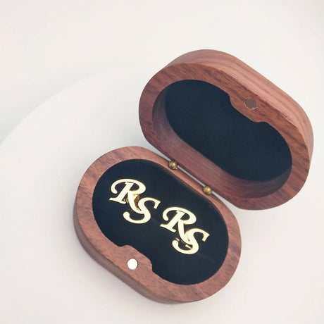 Personalised Stainless Steel Groom Initials Cufflinks - I'm Getting Married