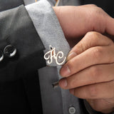 Personalised Stainless Steel Groom Initials Cufflinks - I'm Getting Married