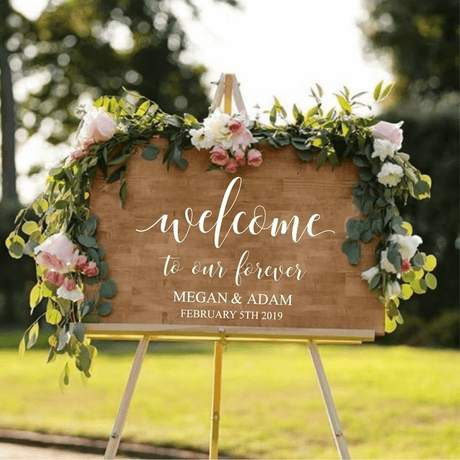 Personalised Vinyl Wedding Welcome Sticker Decal - I'm Getting Married