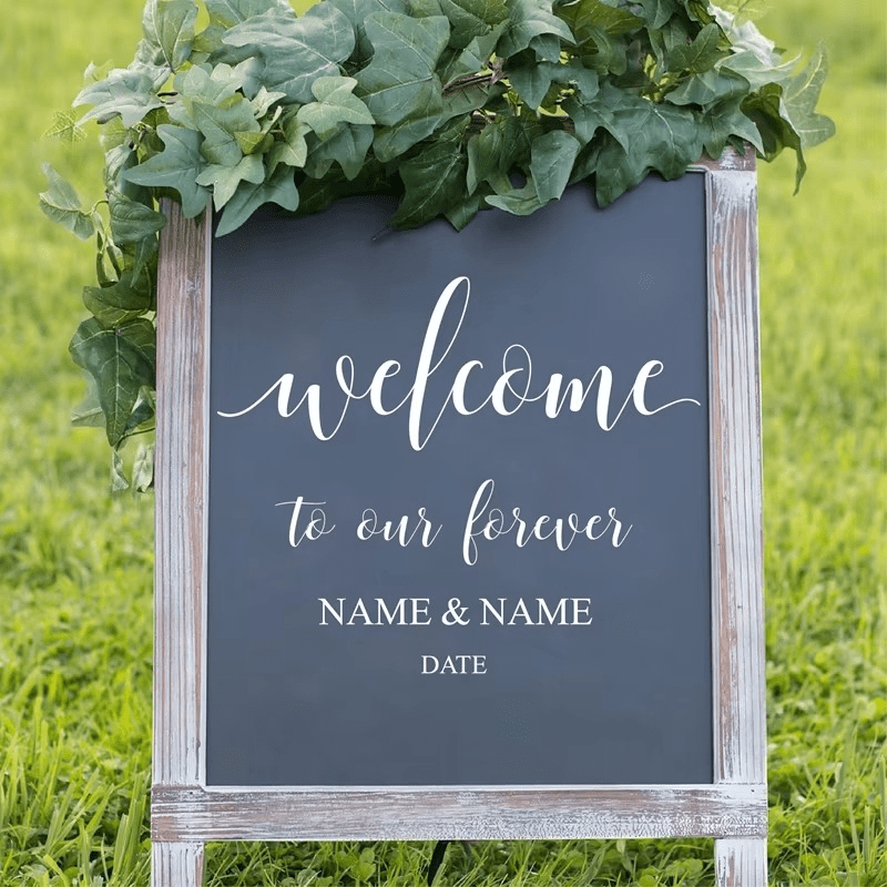 Personalised Vinyl Wedding Welcome Sticker Decal - I'm Getting Married