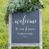 Personalised Vinyl Wedding Welcome Sticker Decal - I'm Getting Married