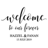 Personalised Vinyl Wedding Welcome Sticker Decal - I'm Getting Married
