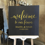 Personalised Vinyl Wedding Welcome Sticker Decal - I'm Getting Married
