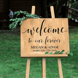 Personalised Vinyl Wedding Welcome Sticker Decal - I'm Getting Married