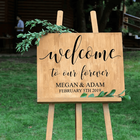 Personalised Vinyl Wedding Welcome Sticker Decal - I'm Getting Married