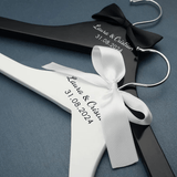 Personalised Wedding Dress Hanger - Engraved Names & Date - I'm Getting Married