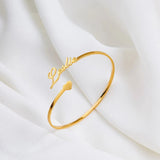 Personalised Women’s Open Name Bangle - I'm Getting Married