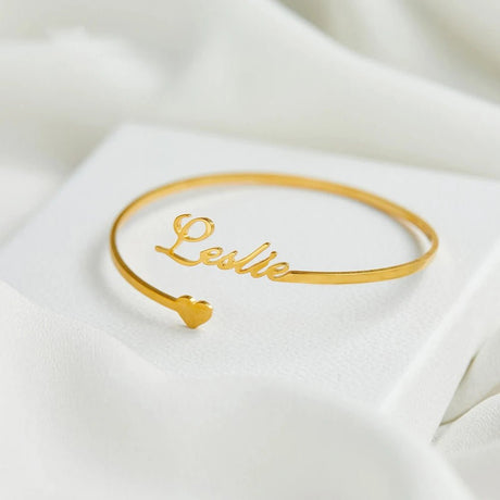 Personalised Women’s Open Name Bangle - I'm Getting Married