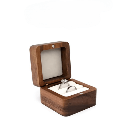 Personalised Wooden Ring Box - 2 Rings - I'm Getting Married