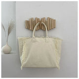 Personalized Bride Tote with Rhinestone Pearl Letters - I'm Getting Married