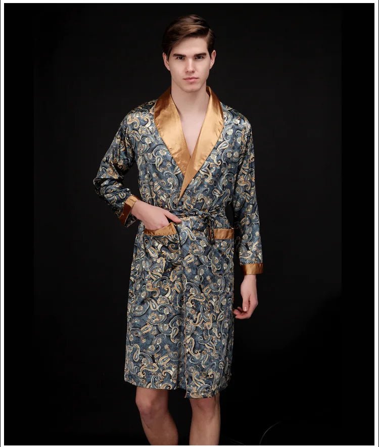 Retro Paisley Groom’s Wedding Dressing Gown - I'm Getting Married