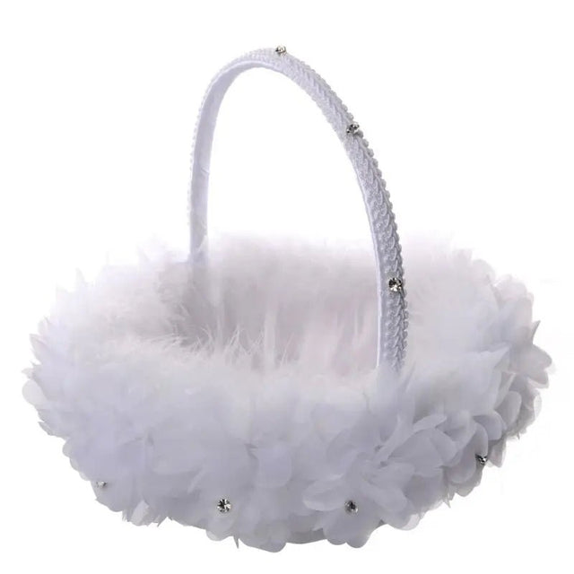 Royal Lace Flower Girl Basket - I'm Getting Married