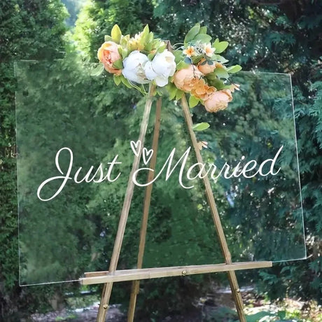 Wedding Decoration Wall Decals - Just Married Sign Stickers - I'm Getting Married