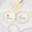 Wedding Ring Bowl with Flowers and Personalised - I'm Getting Married