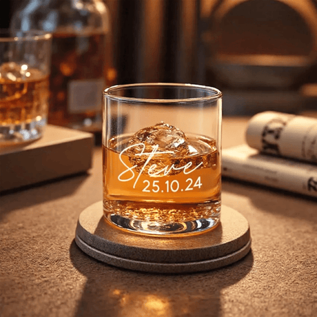 Whiskey Glasses Personalised for Wedding Day Toast - I'm Getting Married